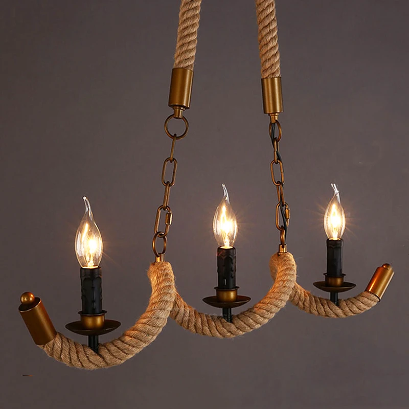 Скандинавский винтажный подвесной светильник в промышленном стиле волнистая