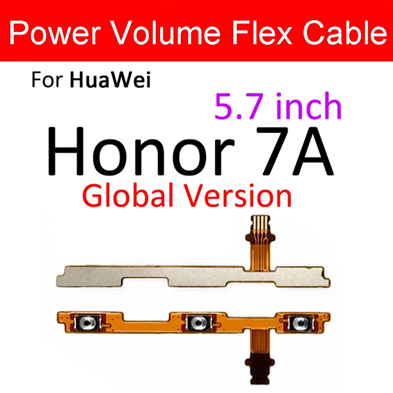 Мощность и объем гибкий кабель для huawei Honor 4 4A 4C 4X5 5A 5C 5X6 6A 6X7 7A 7C 7X 8A переключатель питания, громкости Управление гибкий кабель