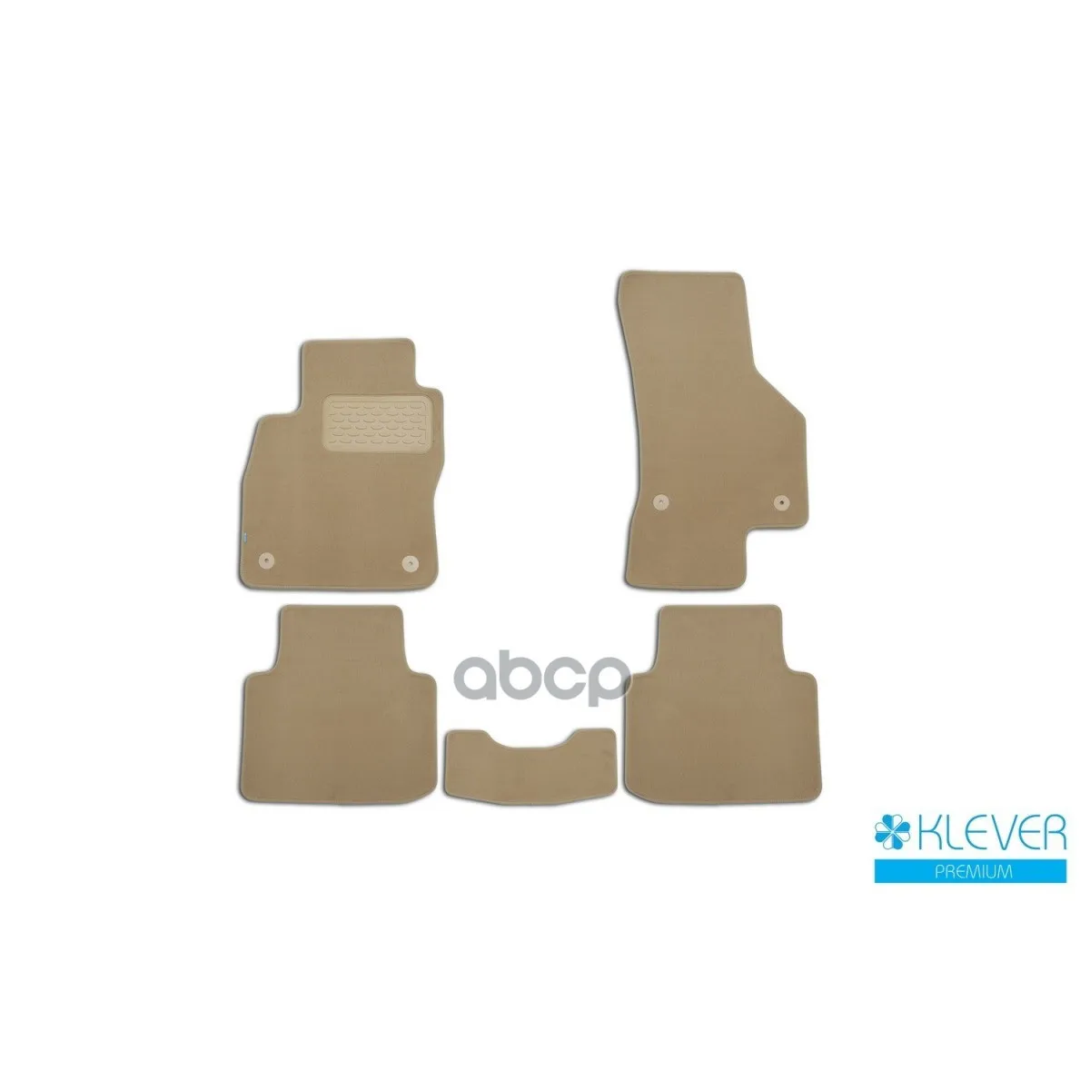 Коврики В Салон Klever Premium Skoda Superb,-, Сед., 5 Шт.(Текстиль, Бежевые) Klever арт. KLEVER04451822112kh