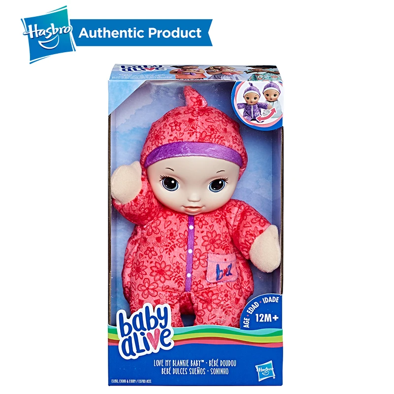 Hasbro Baby Alive Love My Blankie Baby Reborn реалистичный ребенок превращает пижамы в уютное одеяло кукла мягкий плюшевый корпус для детей перед сном