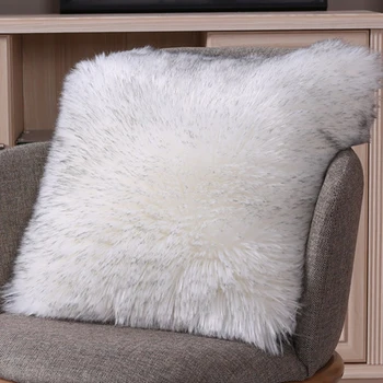 

45x45cm Hotel Solid Living Room Cushion Cover Bedding Soft Plush Home Decor Square Universal Washable Modern Style Pillow Case