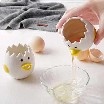 

Creative Ceramic Egg Dividers Egg Yolk White Separator Tools Kitchen Gadgets Baking Tool Home Use Kitchen Essential Dropshipping