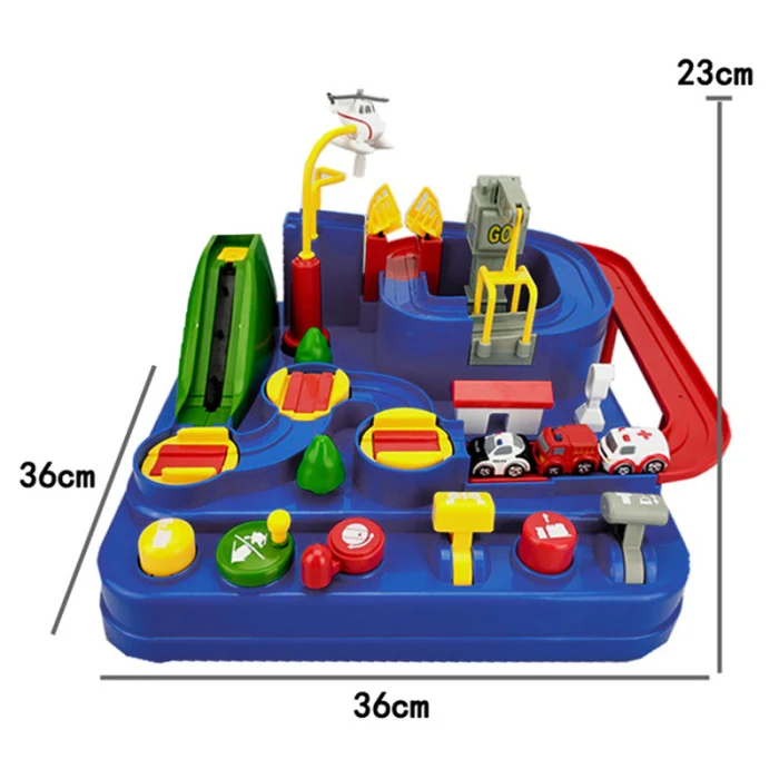 Автомобиль приключенческая игра манипулятивное спасение отряд Приключения рельсовый автомобиль модель гоночный развивающие игрушки лад