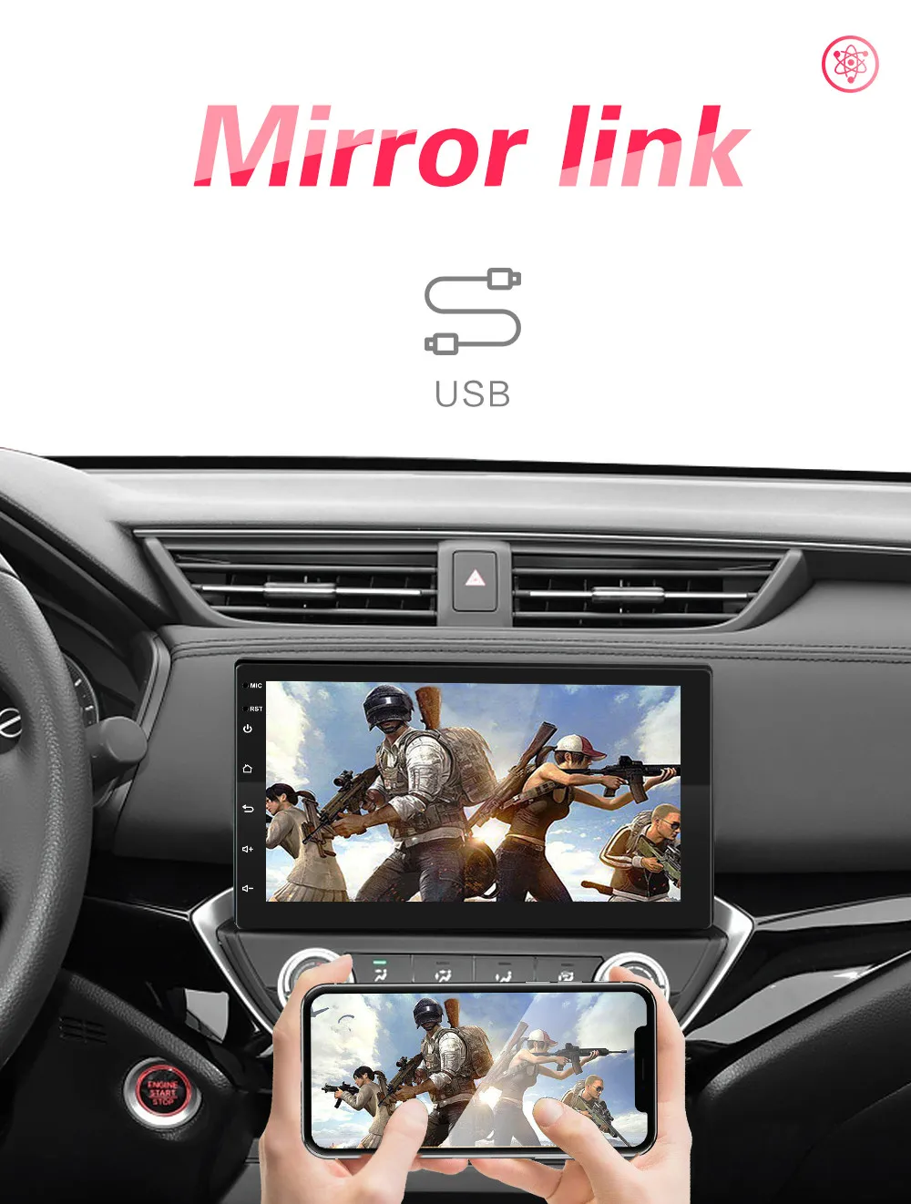 2din Android 8,1 автомобильный мультимедийный плеер gps Wifi DAB FM Bluetooth 7 дюймов USB без DVD 2 din авторадио радио навигация