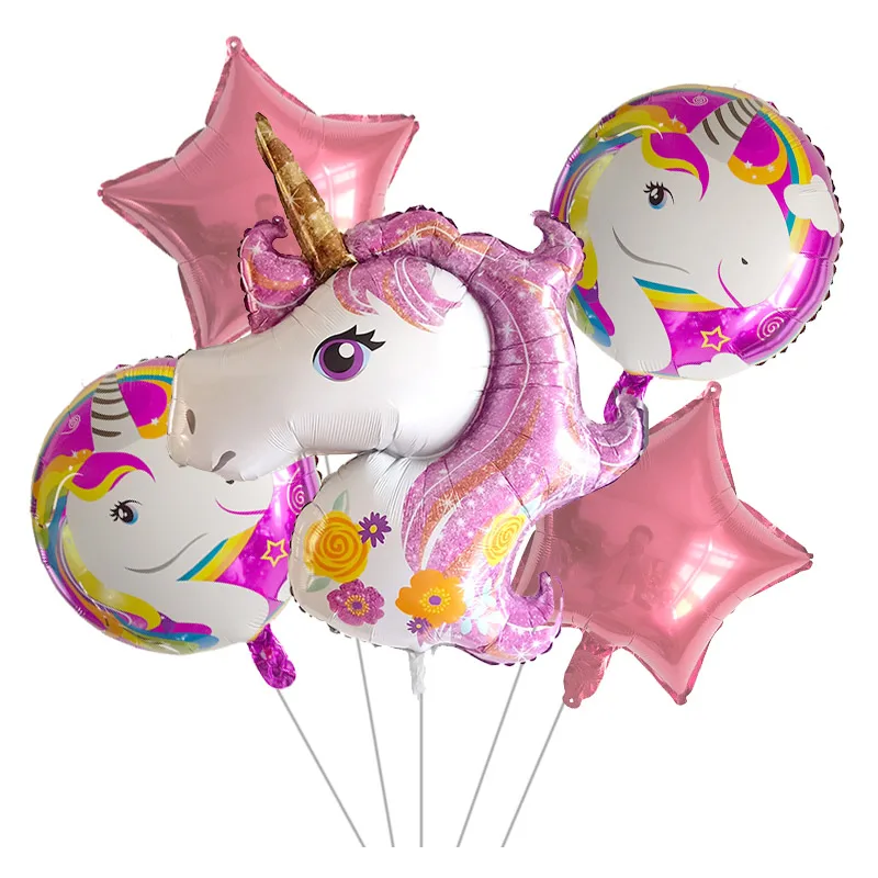 1 шт 110*87 см большие шары на день рождения для детского душа сувениры Розовый Единорог голова надувные шары из алюминиевой фольги вечерние украшения Единорог - Цвет: Сливовый