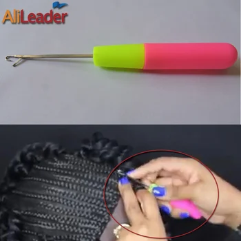 

Hot Sell 1/Pcs Hair Fashion Hook Needle Handle High Quality Crochet Needle Braids Hair Dreadlocks Needle Accessoires Tools