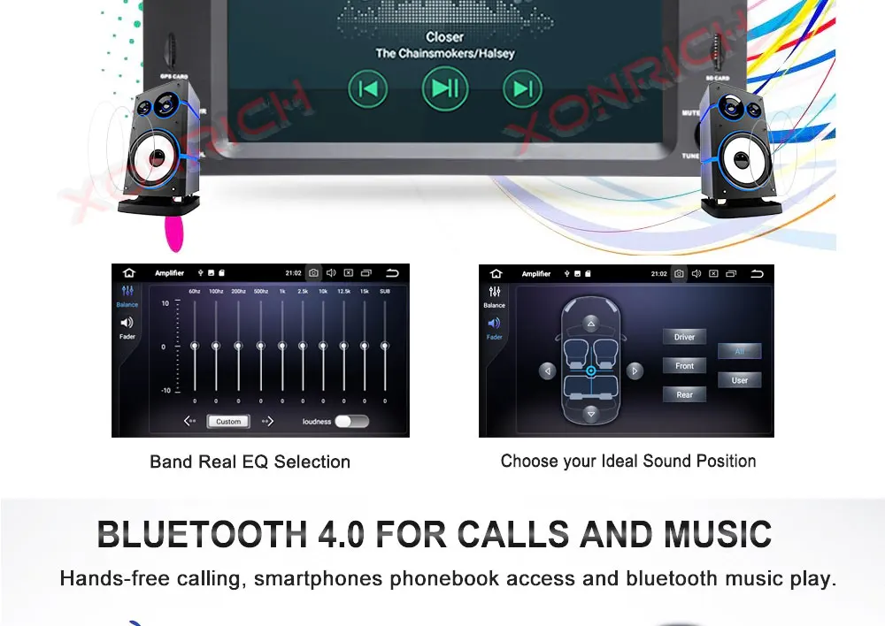 Sale Xonrich 1 Din Auto Radio Android 9 For Alfa/Romeo/Spider/Brera/159 Sportwagon RAM 4G Car Multimedia Video DVD Player GPS USB DVR 6