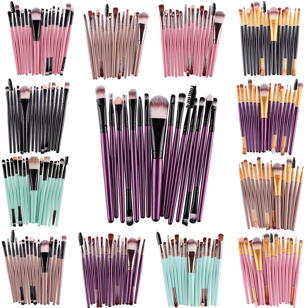 MAANGE Pro 6/7/15Pcs Makeup Brushes Set Eye Shadow Foundation Powder Eyeliner Eyelash Lip Make Up Brush Cosmetic Beauty Tool Kit