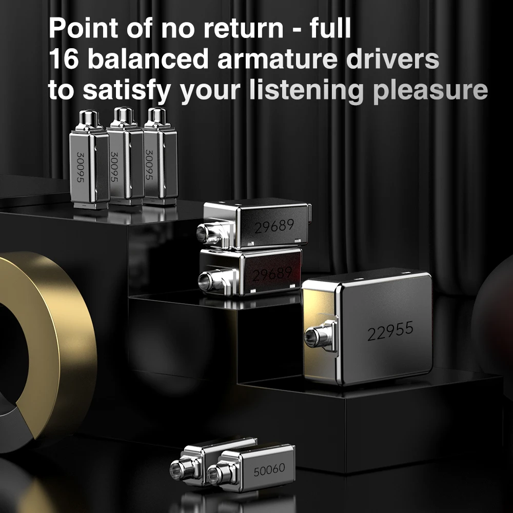TRN BA8 8BA Metal Headset Hybrid Units HIFI Bass