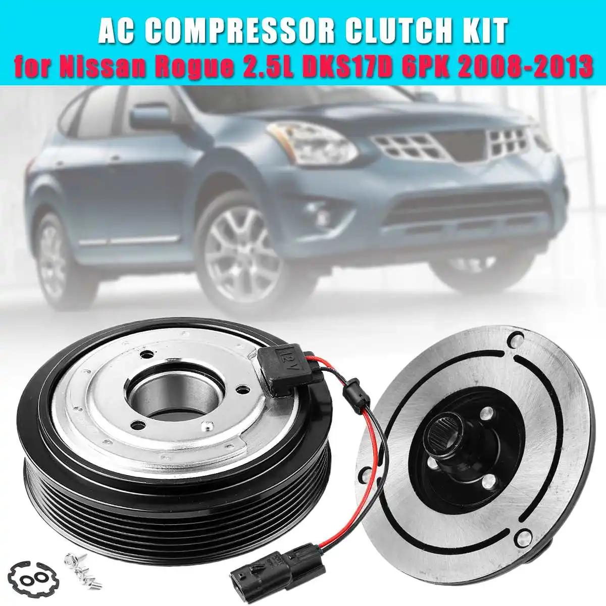

Car AC Compressor Clutch for Nissan Rogue 4 CYL 2.5L 92600JM01C 2008-2013 Auto Accessories