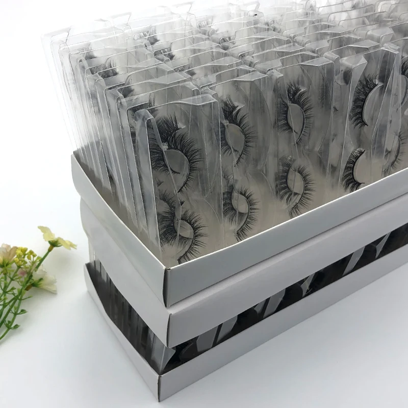 10/20/30/50/100 pairs/pack Mink Eyelashes with Tray No Box Handmade Natural False Eyelashes Full Strip Lashes Reusable 10/20/30/50/100 pairs/pack Mink Eyelashes with Tray No Box Handmade Natural False Eyelashes Full Strip Lashes Reusable