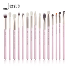 Jessup zestaw pędzli do makijażu 15 sztuk profesjonalne do powiek makijaż zestawy pędzli Eyeshadow Eyeliner brwi mieszanie korektor Brochas