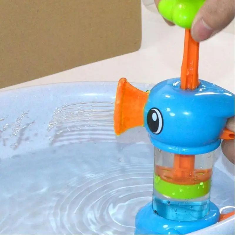 Детские игрушки для ванной воды, экологически чистые ABS морской конь насос спринклерной системы, дизайн, красочные гиппокампальные формы игрушки для детей подарок