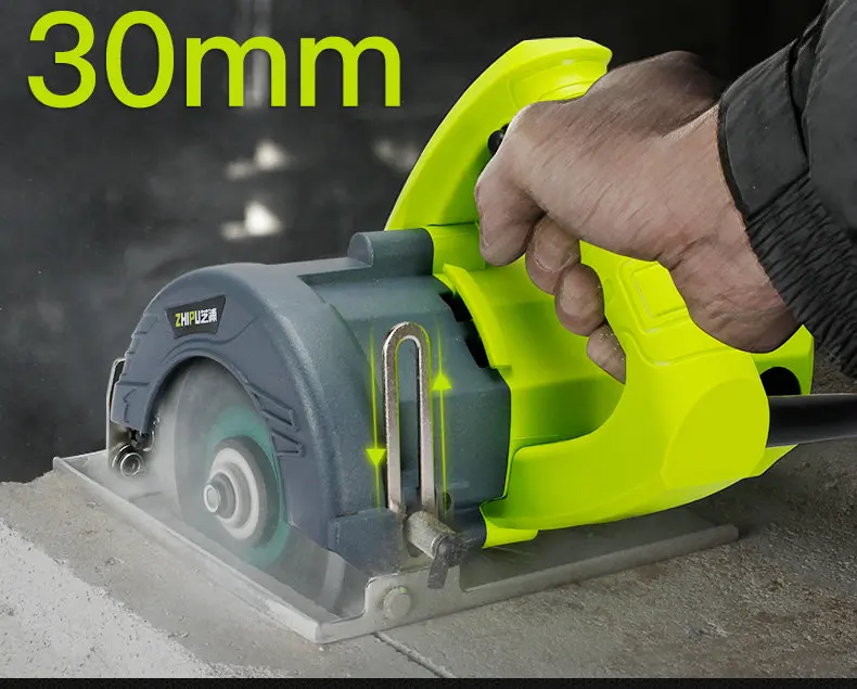 AC220V 2300W multi-function small household cutting machine for tile/stone/metal/wood cutting,multi-size optional,free saw blade