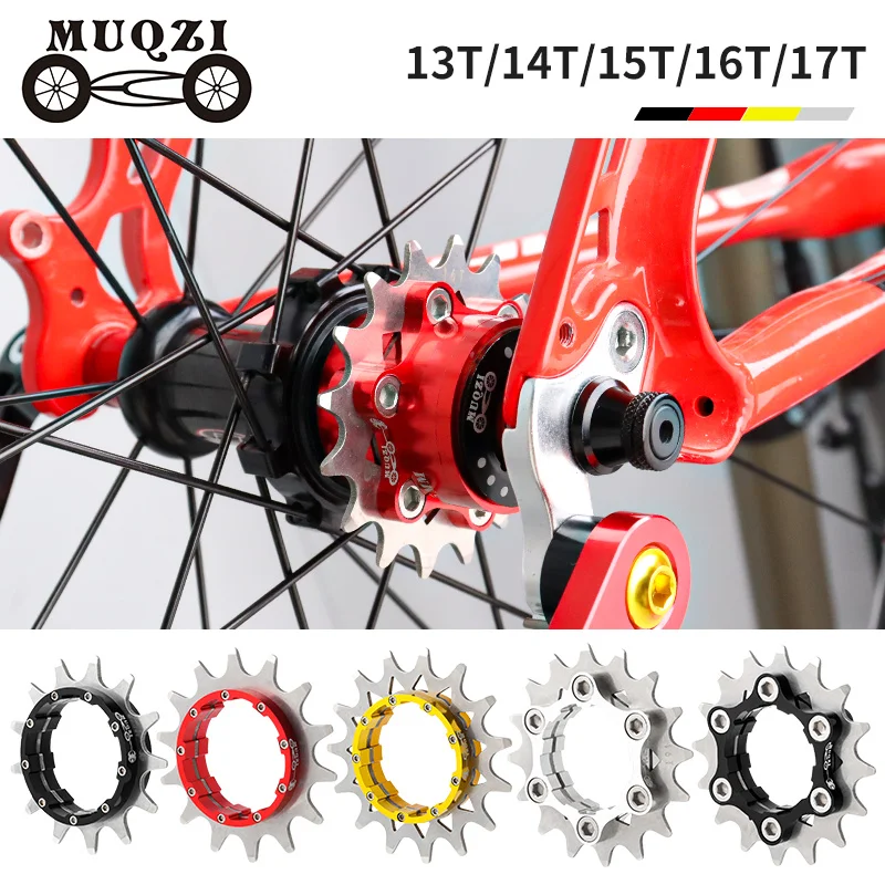 

MUQZI MTB Bicycle Single Disc Cassette Cog Conversion 1 Speed 13T 14T 15T 16T 17T Bike Sprocket Mountain Freewheel Cycling Parts