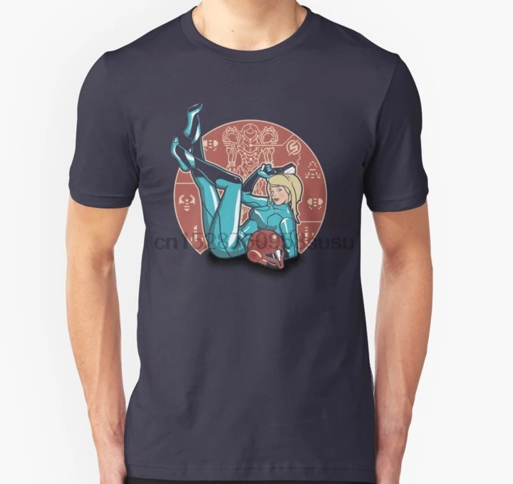 Men tshirt Short sleeve Power up Pin Metroid Shirt Unisex T One neck Women t-shirt |