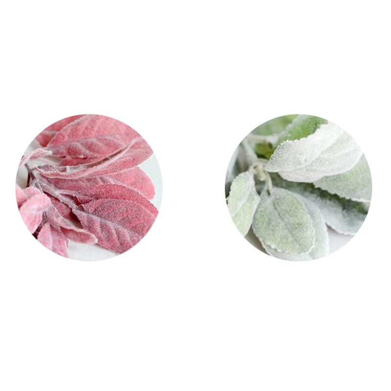 Ear Rabbit Plant Artificial Silk Flower Branch Fall Leaves Wedding Home Decor UK