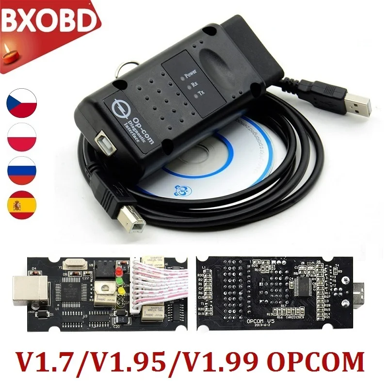 OP COM 1 99 95 70 PIC18F458 FTDI OPCOM 2018 интерфейс Opel Профессиональный диагностический
