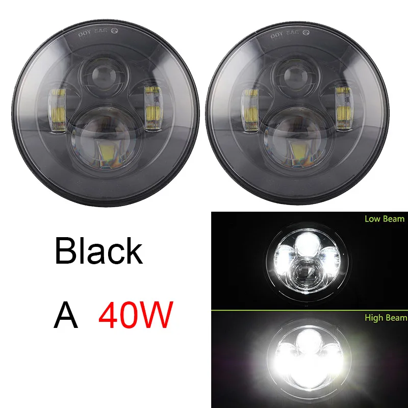 7寸 60W 二代白黄 黑色 (8) 3