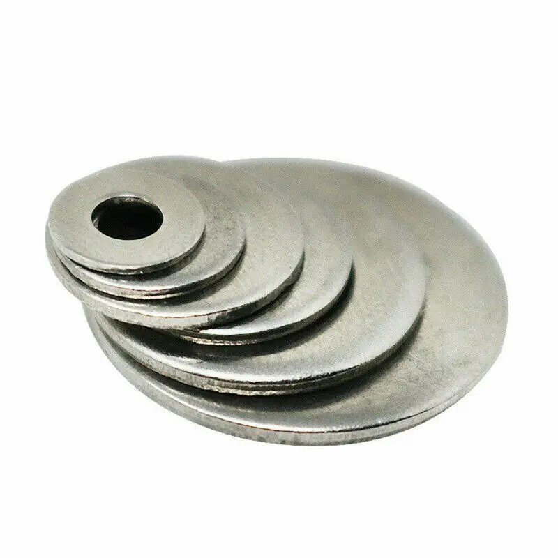 

Silver Stainless Steel Galvanized Flat Washers M2-M12 Assortment Parts Set Kit