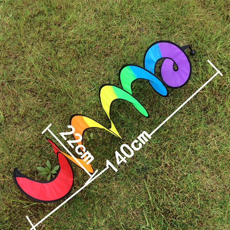 Hot-Rainbow-Spiral-Windmill-Tent-Colorful-Wind-Spinner-Garden-Home-Decorations.jpg Forró Szivárvány Spirál Szélmalom Sátor Színes Szél Fonó Kerti Otthoni Dekorációk - Image 5