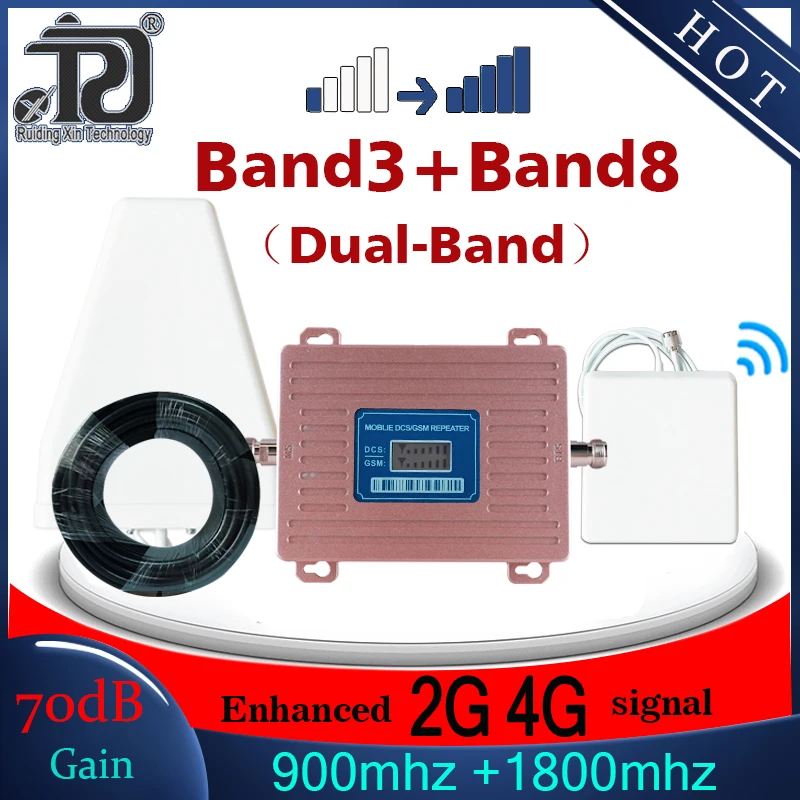 GSM 900 UMTS 1800 МГц двухдиапазонный ретранслятор gsm 2G 3G 4G LTE сотовый усилитель