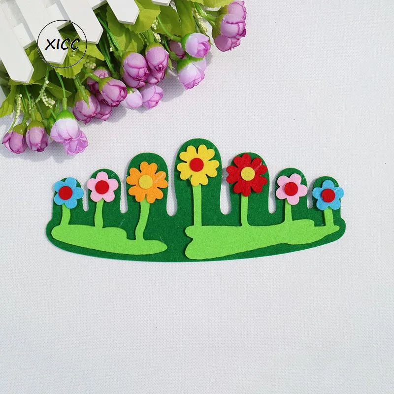 T-N Thicken Nonwoven Felt Package Handmade Nonwoven Flower Fence Grass Kindergarten Blackboard Wall Decoration Stereo Guardrail