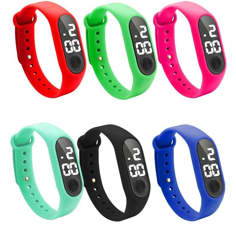 Precio Especial 10 unids/lote blanco luz LED deporte digital relojes para los muchachos de las muchachas niños de los estudiantes de las mujeres para hombre vestido al aire libre muñeca pulsera reloj r0QK3ZkrMjn