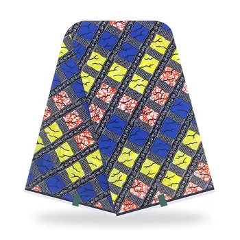 

Newest design African Wax Fabric 6 yards Nigerian Style Wax Print Clothing Fabric 100% Cotton African Ghana Women Fabric