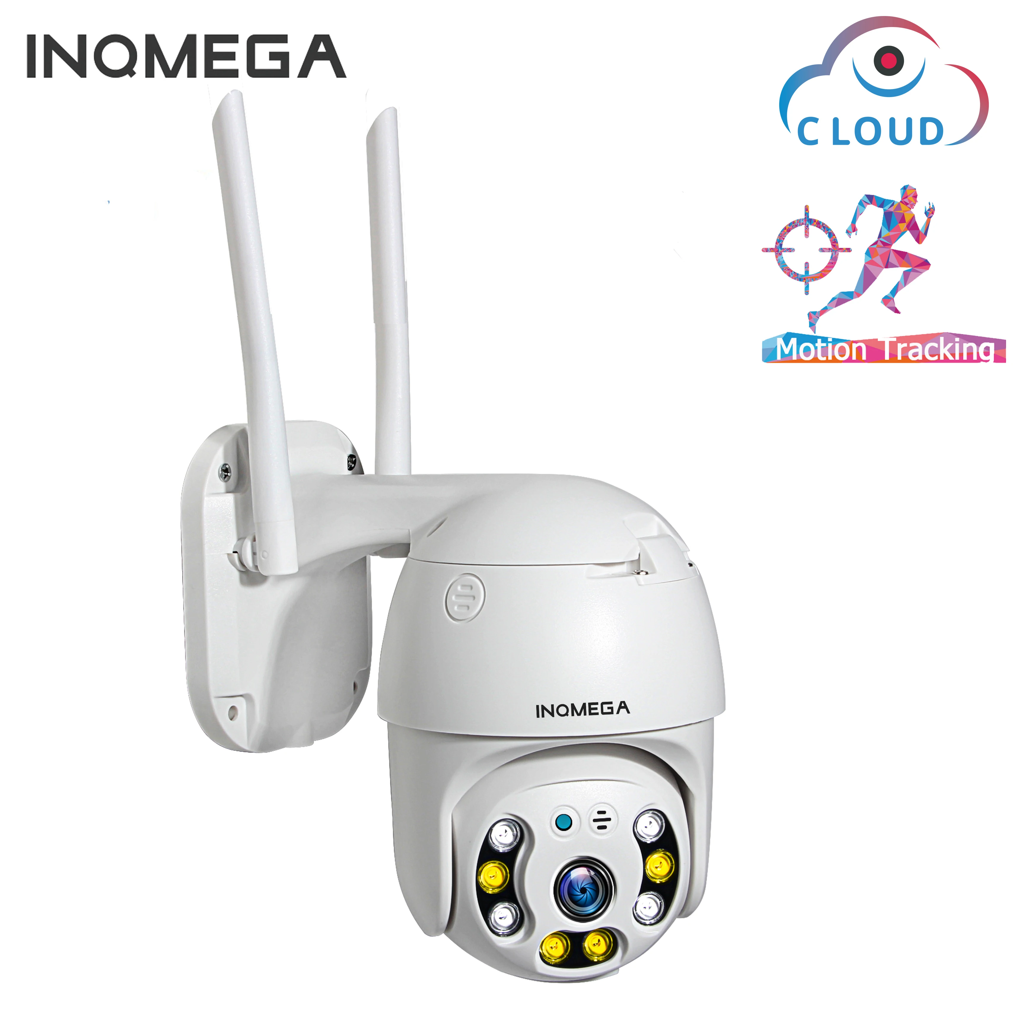 

Cloud 1080P Outdoor PTZ IP Camera WIFI Speed Dome Auto Tracking Camera 4X Digital Zoom 2MP IR Onvif CCTV Security Camer