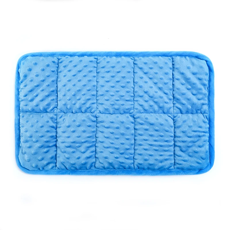 Sensory Weighted Lap Pad for Kids 56x36cm Blue Dots Weighted Blankets Knee Lap Blanket for Kids Autism ADHD Special Needs