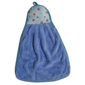 

Hook Coral Fleece Towel Fashion Comfortable Soft Hanging Towel Strong Absorbent Towel Kitchen Towels