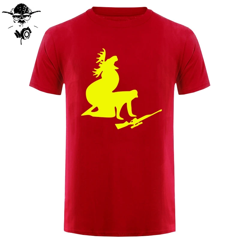 Мужская хлопковая футболка с коротким рукавом How Ya Like My Meat Now Funny Moose Hunter
