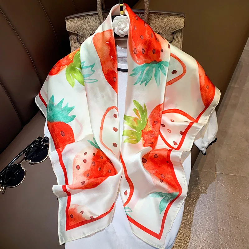 2020 New Brand Winter Scarf Hijab Silk Female Style Fashion Decoration Large Square Real Professional Shawl Bandana Foulard Aliexpress