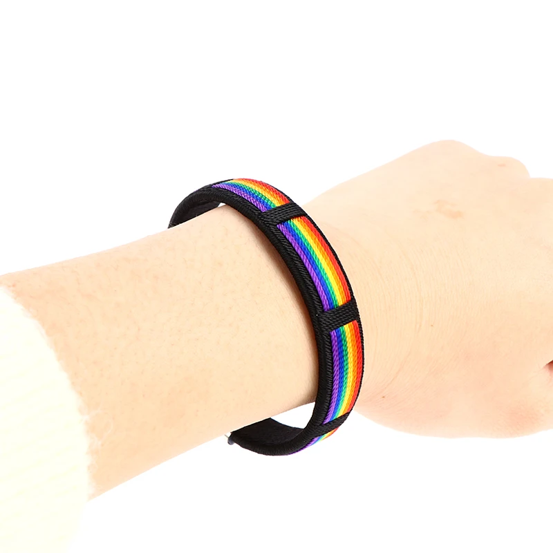 Fashion Rainbow String Bangle & Bacelet Charms Open Cuff Braclet 1PCS For Men Women Jewelry bangle bracelet