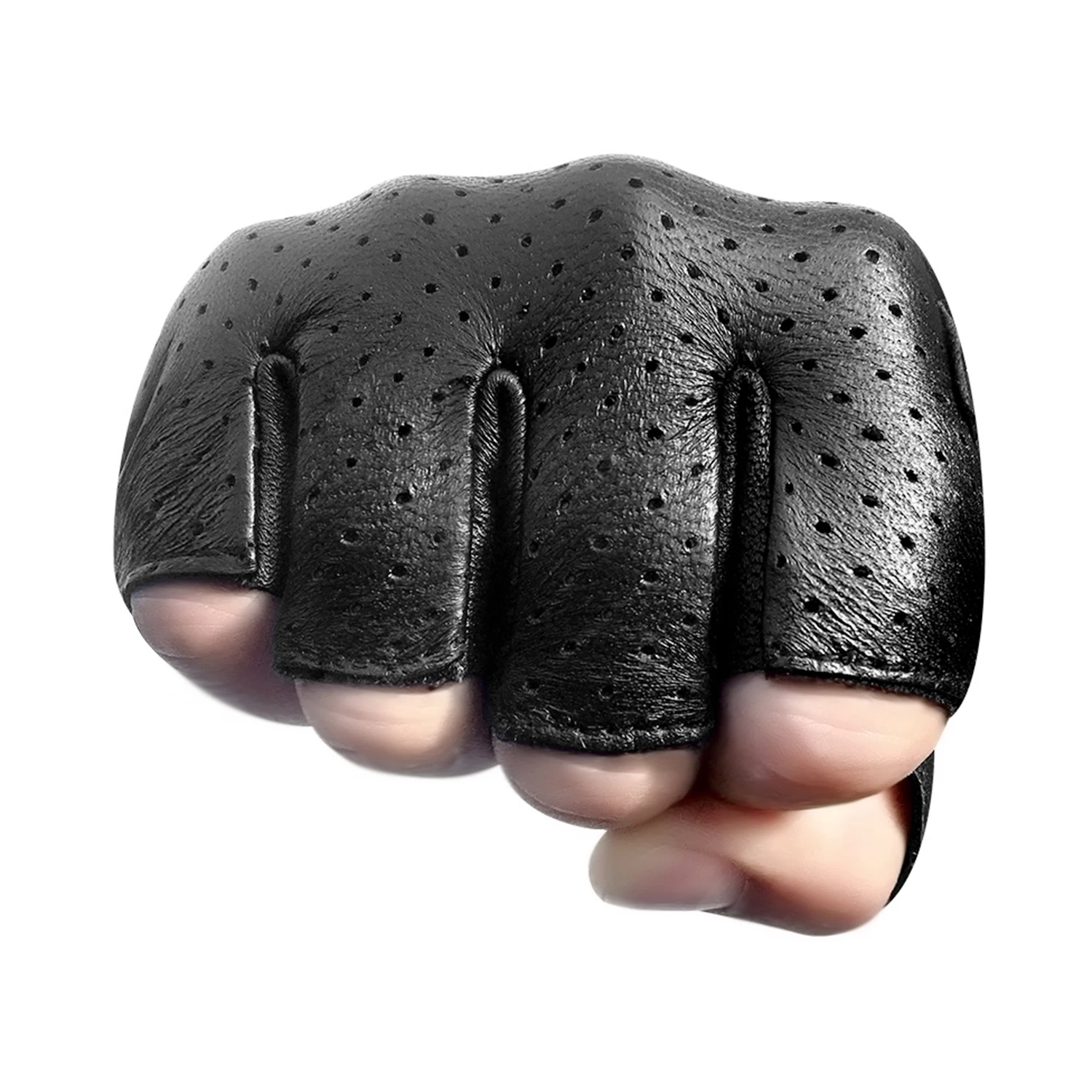 Motorcycle Gloves Half Finger Genuine Leather Fingerless Summer Men Mitt Glove Scooter Moto Mitten Electric Bike Racing Cycling motorcycle gloves sports gloves leather motorcycle gloves cycling gloves