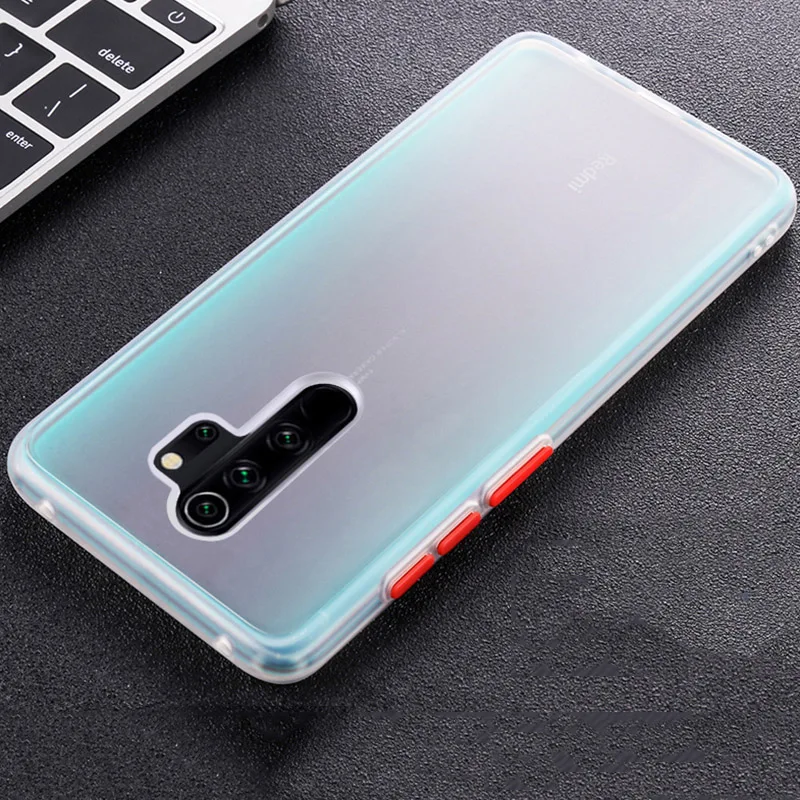 Противоударный защитный чехол-бампер для XiaoMi RedMi Note 8T 8 Pro 8A RedMi Note 7 Pro Global Version 7A K20 Pro K30 полностью мягкий чехол из поликарбоната - Цвет: Белый