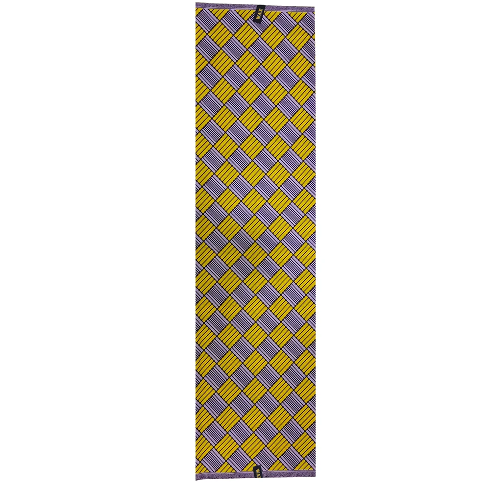 6 ярдов/набор африканская Ткань Голландский Воск желтый и фиолетовый квадратный принт воск высокого качества ткань