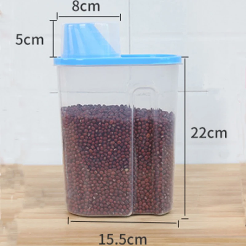 Smartpet 5.8L герметичный с рисунком собачки и котика Еда контейнер для хранения