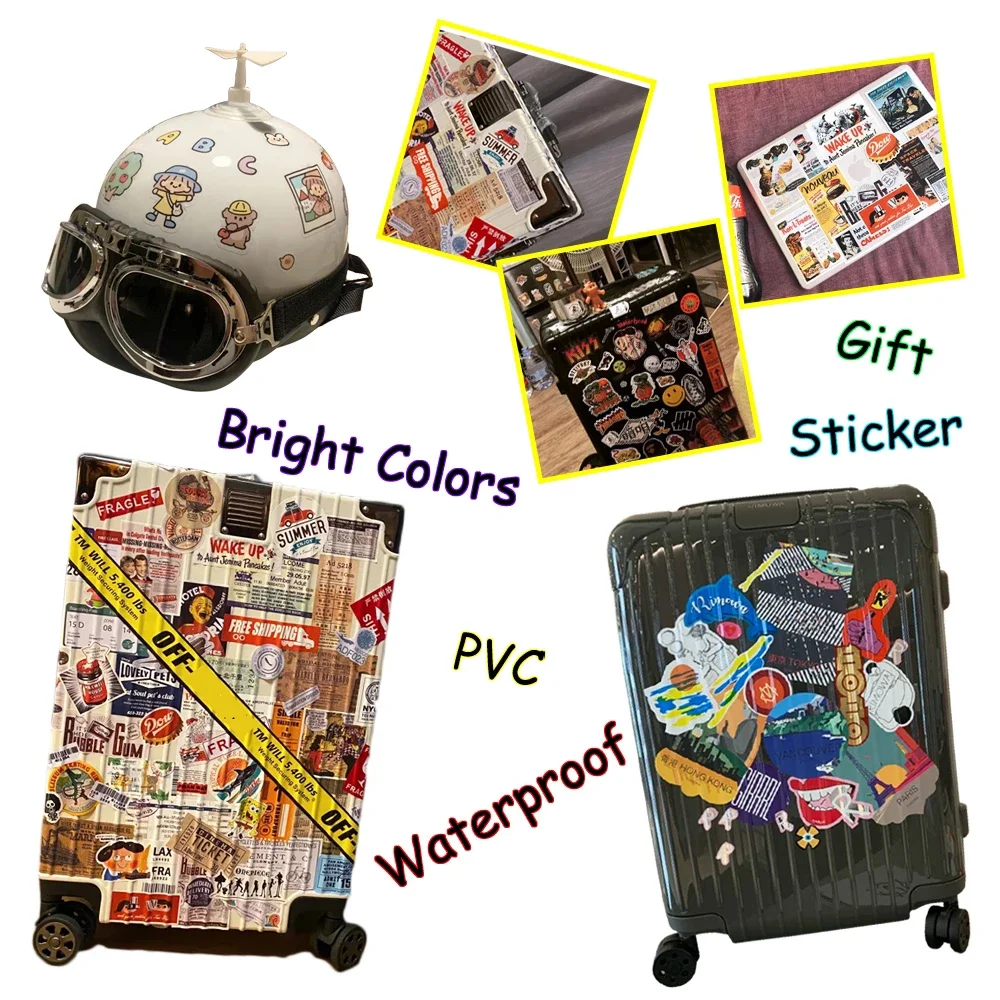 10/30/50/100PCS Mixed Anime ONE PIECE Stickers Skateboard Fridge Guitar Laptop Motorcycle Travel Luggage Waterproof Fun Stickers