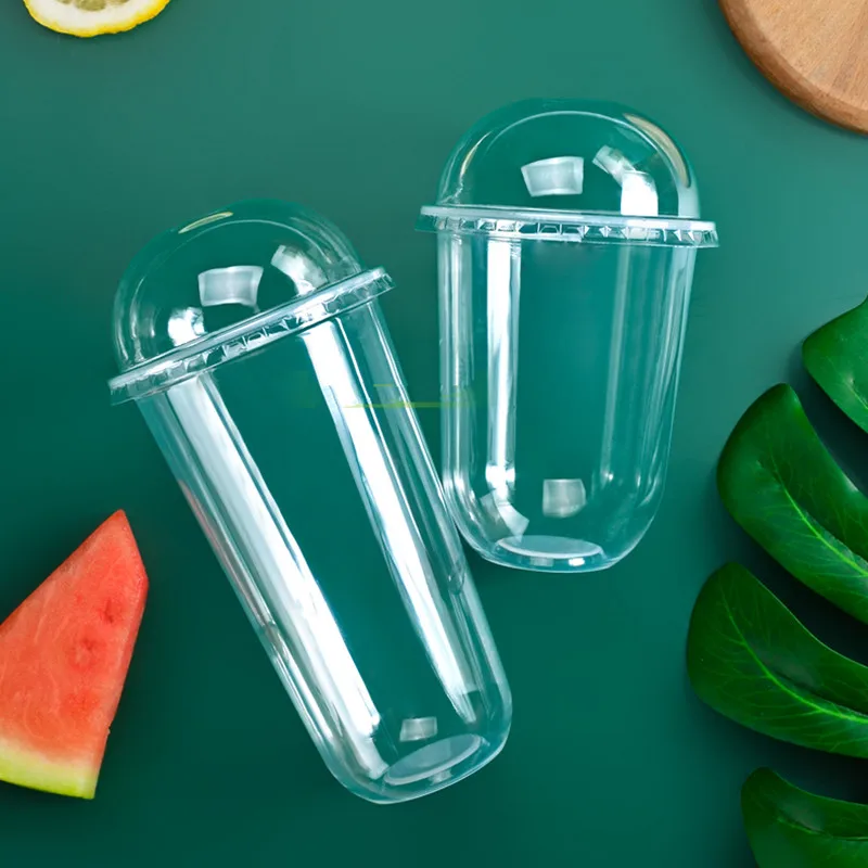 50 Stuks Hoge Kwaliteit Wegwerp Melk Thee Cup Clear Plastic Cups Ijs