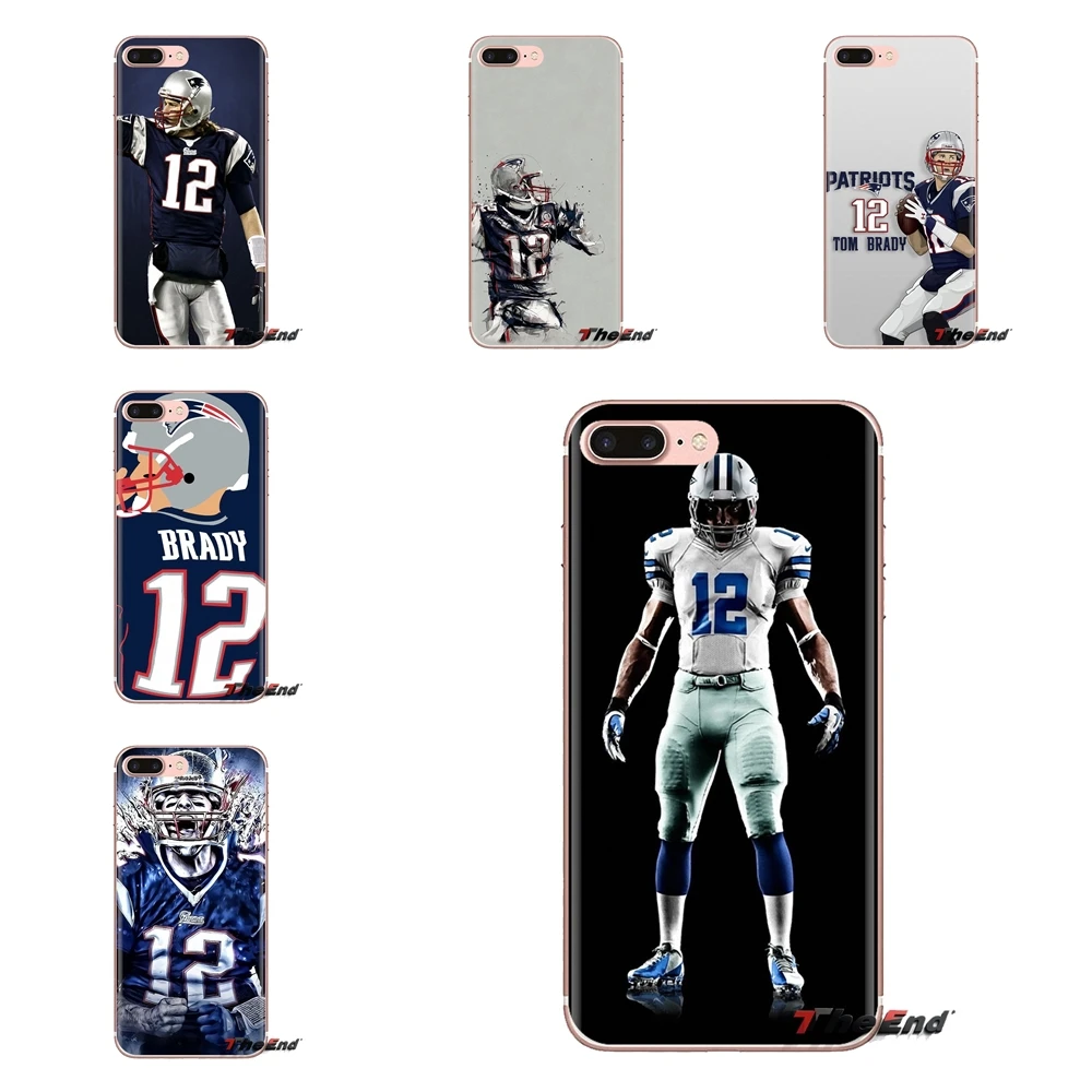 Гибкие Чехлы Tom Brady 12 для iPod Touch Apple iPhone 4 4s 5 5S SE 5C 6 6S 7 8 X XR XS Plus MAX прозрачные мягкие