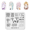 KADS NATURE 017 Stamping Plate nail art Animals Elephant Forest design nail art templates Image DIY Manicure stamp plates 6