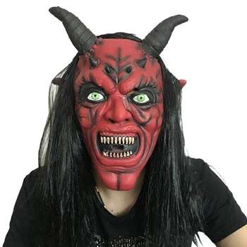 

The Demon Mask Devil Latex Cosplay Costume Props Masks