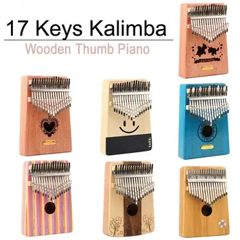 

17 keyboard adjustment Kalimba finger thumb piano log Maciza main hand-held percussion gift toy