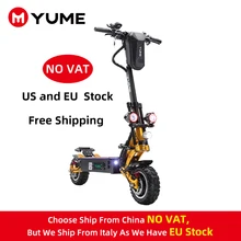 YUME-patinete eléctrico plegable X11 para adulto, de 11 pulgadas Scooter con neumático todoterreno, 5000W, disponible en EE. UU. Y Europa