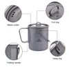 Widesea Ultra-light Titanium Camping Cookware Set Outdoor Kitchen  Tableware Trekking Hanging Pot Cup Mug Spoon Cauldron Tourism ► Photo 3/6