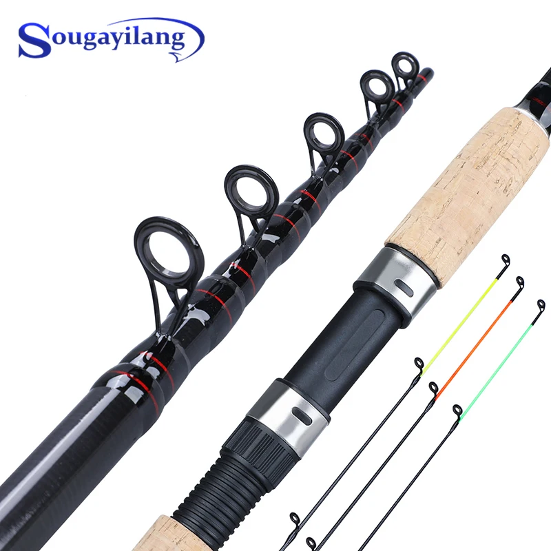 

Sougayilang Portable 3.0-3.6m Feeder Fishing Rod L M H Power Fast Action Spinning Fishing Rod for Carp Feeder Fishing De Pesca