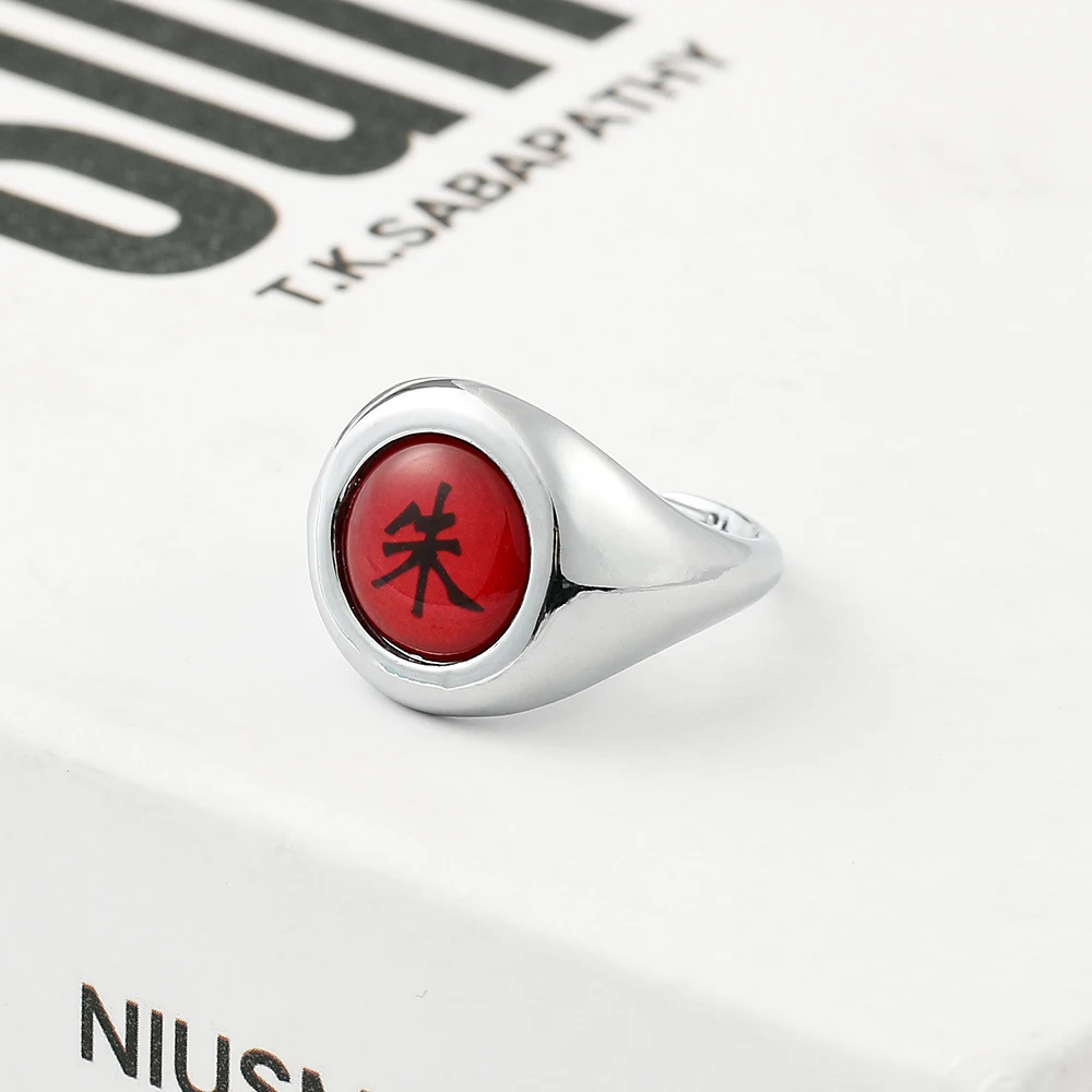 Bague de Cosplay Akatsuki Itachi pour Homme et Femme, Anneau Ouvert et  Ajustable, Accessoires Ninja, Bijoux, Cadeaux Cool, Japon