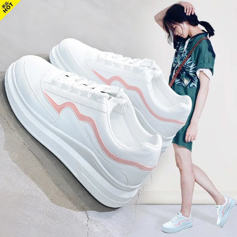 

Summer New Designer White Sneakers Shoes Women Female Platform Tenis Feminino Casual Breathble Vulcanized Shoes UK-10